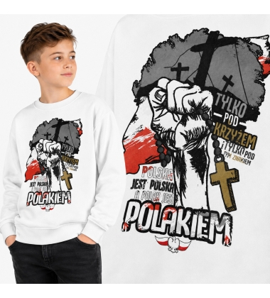 Bluza dziecięca Patriotyczna TYLKO POD KRZYŻEM